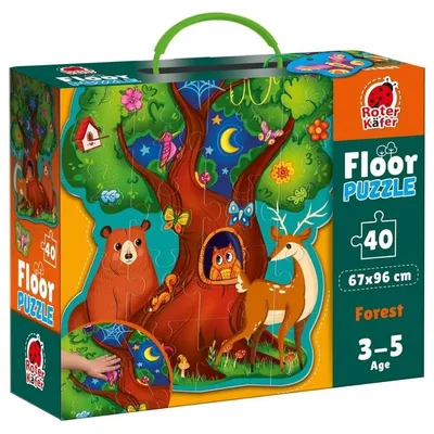 Produktbild von Pädagogisches Bodenpuzzle für Kinder Roter Käfer M