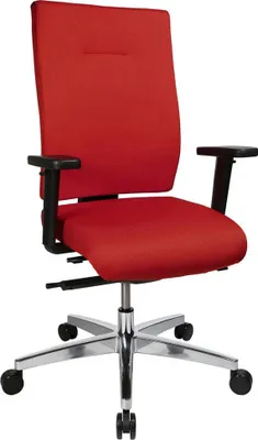 Produktbild von Topstar Bürostuhl Sitness 70, PS79BH W51 Stoff rot, Gestell alu