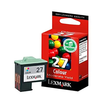Zdjęcie produktu dla Wkład atramentowy Lexmark nr 27 - cyjan, magenta, żółty - atramentowy - 220 str