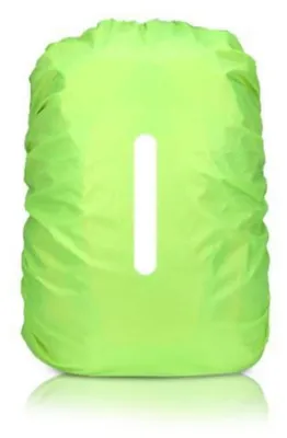 Productafbeelding van Regenbestendige rugzak met reflecterende strepen, groen, 20 liter