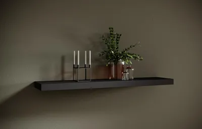 Obrázek produktu pro Nástěnná polička 120 cm KABRIX - černá