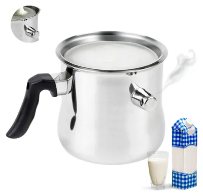 Produktbild von 1,5L Milchtopf Edelstahl Kochtopf Wasserbad mit Flötenkessel-Funktion