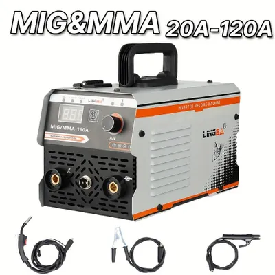 Obrázok produktu pre Zvárač – 2-v-1: MIG a MMA zvárač – Invertor – Prenosný, 20-120A – Technológia IGBT
