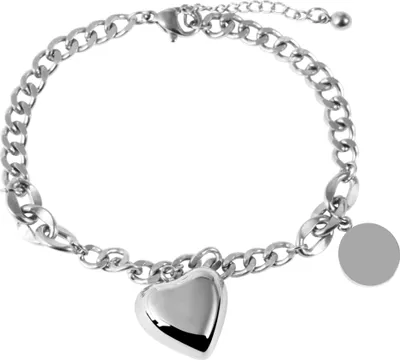Produktbild von Akzent Armband mit Anhänger aus Edelstahl, gravurfähig