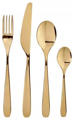 Produktbild von Besteckset IKEA TILLAGD 24-teilig Messingfarben Edelstahl