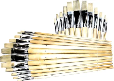 Produktbild von CMI Pinsel Borsten flach 12er Set