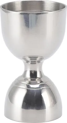 Produktbild von Cocktail-Messbecher Edelstahl 30/60ml Pr?zision Barzubeh?r gro?e ?ffnung Silber