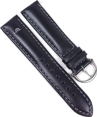 Produktbild von Maurice Lacroix Galant Uhrenarmband Leder matt schwarz 20mm 22493S