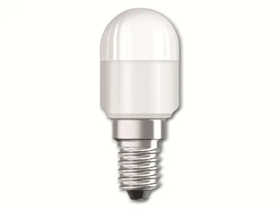 A single LED light bulb against a white background.