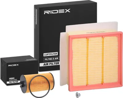 Produktbild von RIDEX Filterset Inspektionspaket Filtersatz für OPEL Corsa D Schrägheck (S07) Corsa E Schrägheck (X15) für VAUXHALL Corsa Mk III (D) Schrägheck (S07)