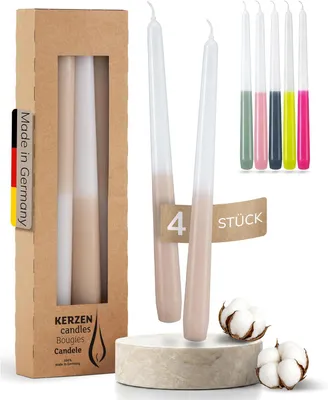 Image de Bougies décoratives Spitzkerzen, 25 cm, lot de 4, pour la décoration