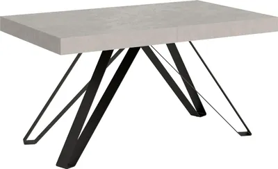 Produktbild von ITYHOME - Ausziehtisch 160/264x90 cm Terium Kaschmir Tischbeine Anthrazit