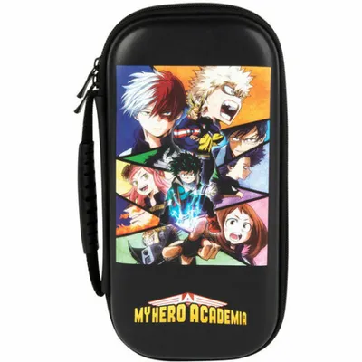 Obrázek produktu pro Konix My Hero Academia , Tvrdé pouzdro, Nintendo, Černá, Vícebarevný, EVA (ethylen-vinyl-acetát), Nintendo Switch, Nintendo Switch Lite, Zip