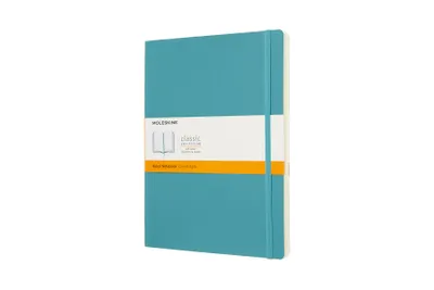 Produktbild von Moleskine Reef Blue Notizbuch Extra groß liniert weich