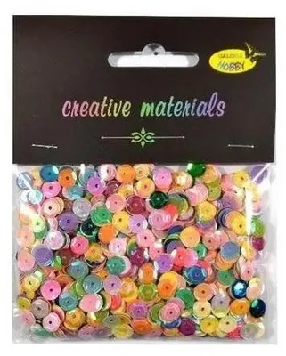 Immagine prodotto di Paillettes iridescenti 6 mm, 20 g - Galeria Hobby