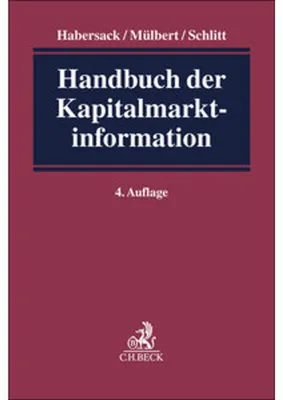Obrázek produktu pro Handbuch der Kapitalmarktinformation