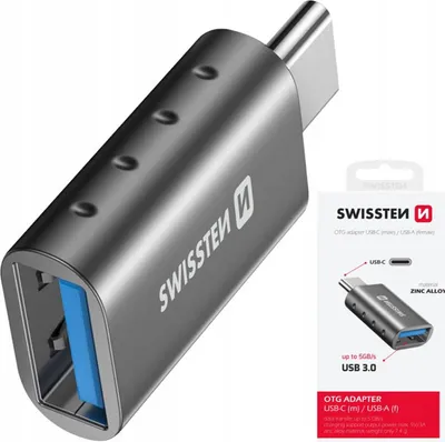 Zdjęcie produktu dla Swissten OTG Adapteris USB-C to USB 3.0 Savienojums