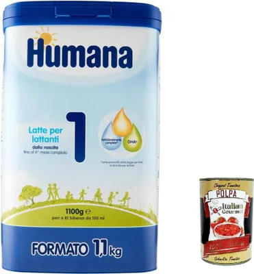 Produktbild von Latte 1 In Polvere, Milchpulver, 1100g + Italian Gourmet polpa 400g