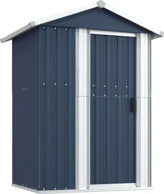 Immagine prodotto di Capanno da Giardino Antracite 126x97,5x177cm in Acciaio Zincato
