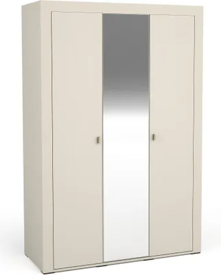 Produktbild von Kleiderschrank Mossa Mo2 Schrank 137X206X56 Cm 3 Türiger Mit Spiegel Cashmere