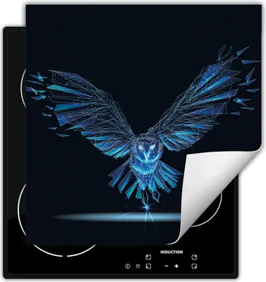 Produktbild von DarHaus Herdabdeckplatte 60x52 cm Anti Rutsch Matte Aufrollbar, blau - Vogel