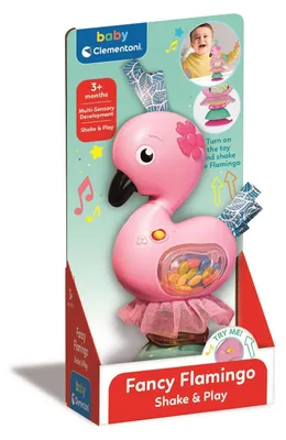 Produktbild von Clementoni Baby Schicker Flamingo Schüttel & Spiel One Size