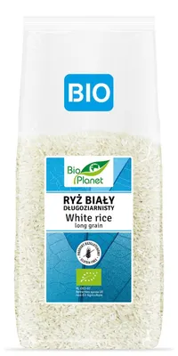 RYŻ BIAŁY DŁUGOZIARNISTY BEZGLUTENOWY BIO 1 kg - BIO PLANET