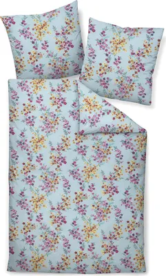 Produktbild von Janine Design Bettwäsche-Garnitur Mako-Soft-Seersucker 20148 TANGO Farbe multicolor Größe 155x220+80x80