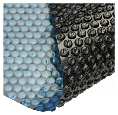 Produktbild von Solarplane für Pool, Luftpolsterfolie, PE, 1000 x 600 cm, Schwarz und Blau