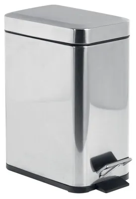 Image de Aqualine Simple Line - Poubelle, 5l, acier inoxydable poli GAQ005