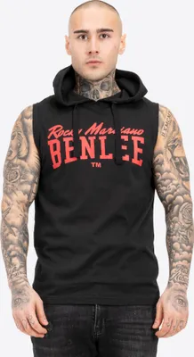 Obrázek produktu pro Pánské tričko bez rukávů s kapucí regular fit DARRY Black/Red L BENLEE