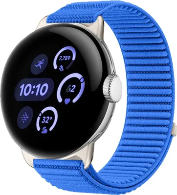 Obrázok produktu pre Nylonový remienok pre Google Pixel Watch 4 / 3 / 2 / 1 41 mm suchý zips modrý