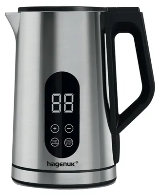 A digital kettle with temperature control.