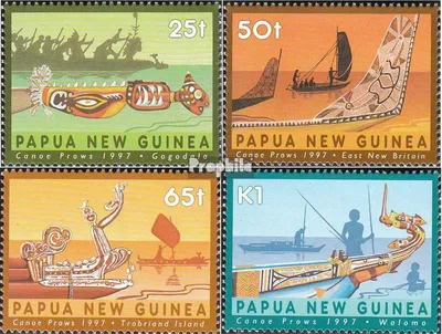 Produktbild von Briefmarken Papua-Neuguinea 1997 Mi 792-795 postfrisch Bugverzierungen
