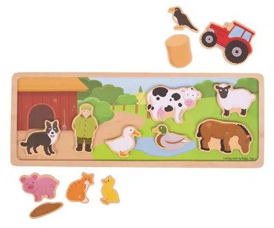 Produktbild von Bigjigs Toys magnetisches Farm-Puzzle