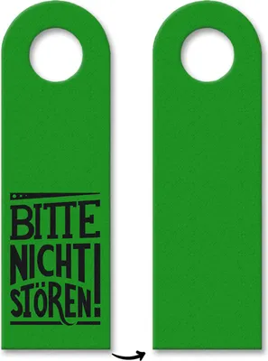 Produktbild von Bitte nicht stören! Türhänger in Grün Bürotüre Zimmertüre Geschäft Privat Büro