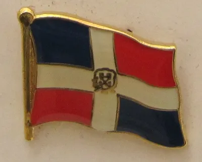 Produktbild von Dominikanische Republik Pin Anstecker Flagge Fahne Nationalflagge