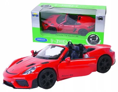 Obrázek produktu pro Welly Porsche 718 Spyder RS červený kovový model auta 1:32