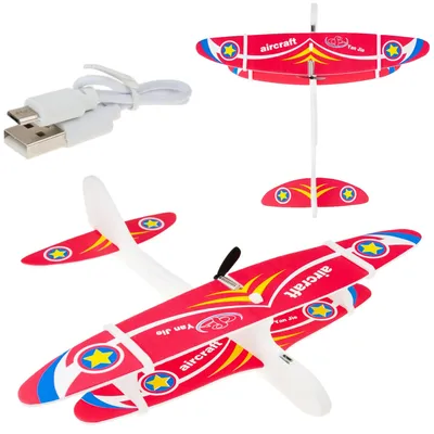 Immagine prodotto di Polistirolo volante aereo schiuma Usb motore ricaricabile STYROFOAM AIRCRAFT