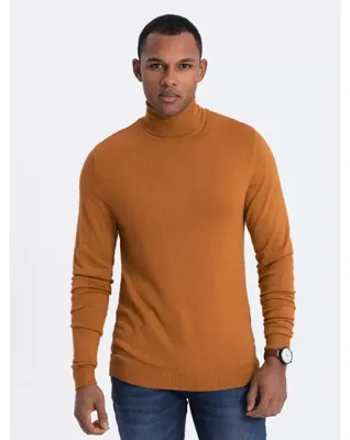 Zdjęcie produktu dla Sweter męski OMBRE OM-SWTN-0101 WIELBŁĄD rozmiar: XL