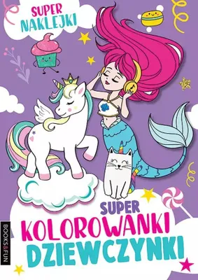 Obrázok produktu pre Kolorowanka z naklejkami dla dziewczynek praca zbiorowa