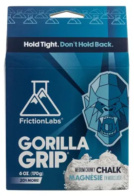 Image de Friction Labs Gorilla Grip Chalk (Chunky) Craie à gros grains pour une adhérence maximale, bleu, 170g