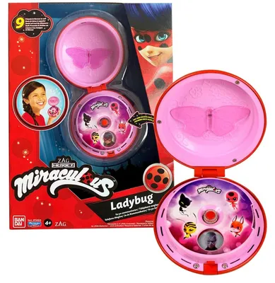 Immagine prodotto di Bandai - Miraculous - Telefono magico di Ladybug - Accessorio per travestimenti da Ladybug / Accessorio per giochi di ruolo - Giocattolo con effetti sonori e luminosi - Parla in tedesco - P506293