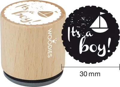 Produktbild von Stempel Woodies It's a boy