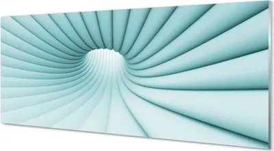 Produktbild von Glasbilder 125x50 Wandkunst geometrisches tunnel