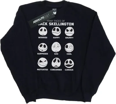 Produktbild von Disney - "Nightmare Before Christmas The Many Faces Of Jack" Sweatshirt für Damen BI9475 (S) (Schwarz)