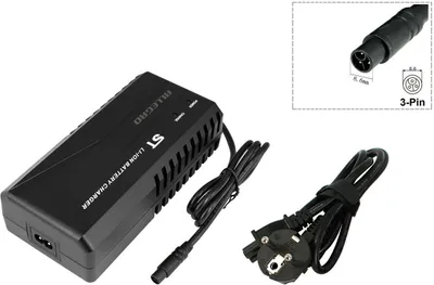 Immagine prodotto di PowerSmart 2,5A Caricatore per E-Bike +48V EBS Pedelec Li-ionen Akkus 3-PIN ST