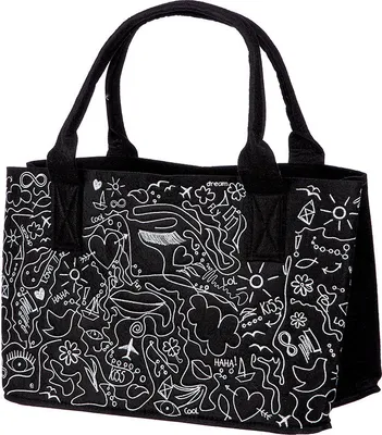 Zdjęcie produktu dla Gilde Tasche, rechteckig, "Modern Art", Einliniendesign, Filz, schwarz, VE 4, L. 25 cm, B. 40 cm, H. 26 cm Höhe: 26.00 cm Breite: 40.00 cm Tiefe: 25.00cm  43446
