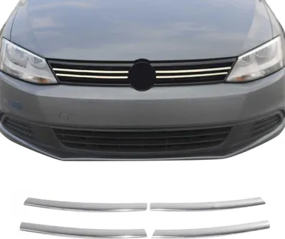 Image de Moulure de Grille de Calandre pour VW Jetta 2011-2014 Chromé 4Pcs