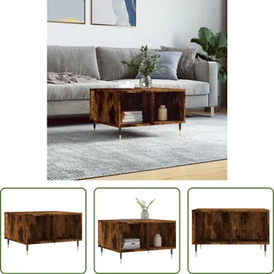 Produktbild von The Living Store Couchtisch Räuchereiche 60x50x36,5 cm Holzwerkstoff